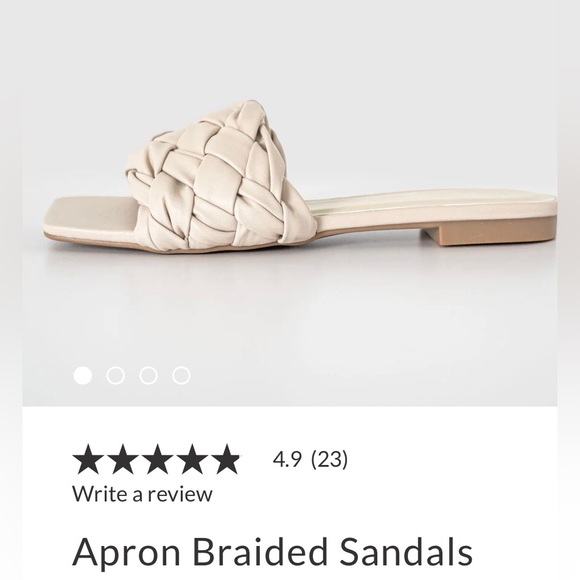 VICI Apron braided slip on flat sandals NEW in box size 8.5/9 - Picture 7 of 14